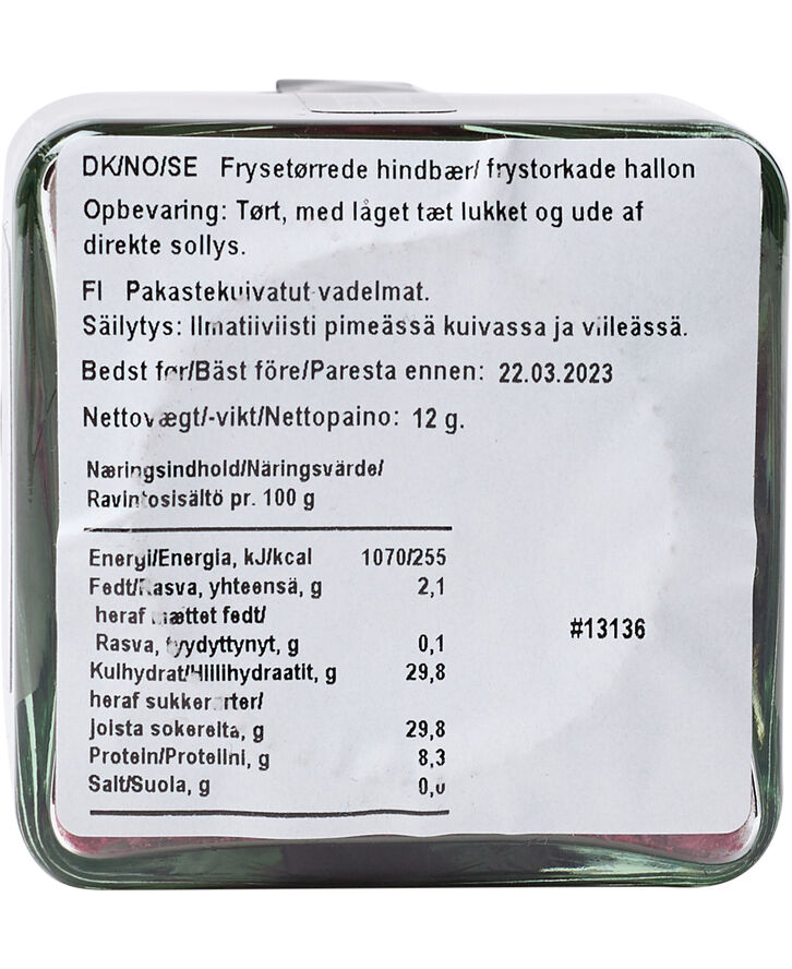 Mill & Mortar Hindbærcrumble Transparent & rød