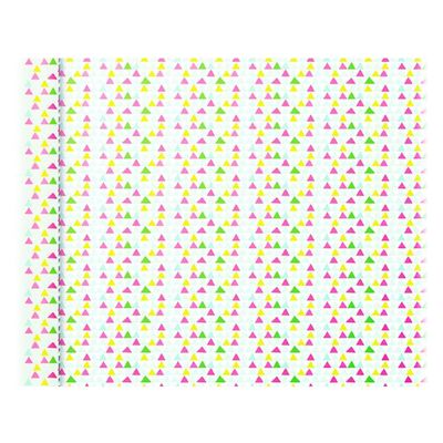 Clairefontaine Excellia Tiny Rolls - Papier cadeau triangles - 35 cm x 5 m - 80 g/m²