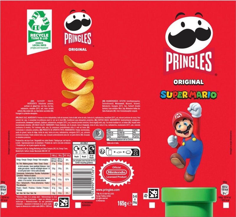 Pringles - Original - Chips - 165 gr - Aardappelen