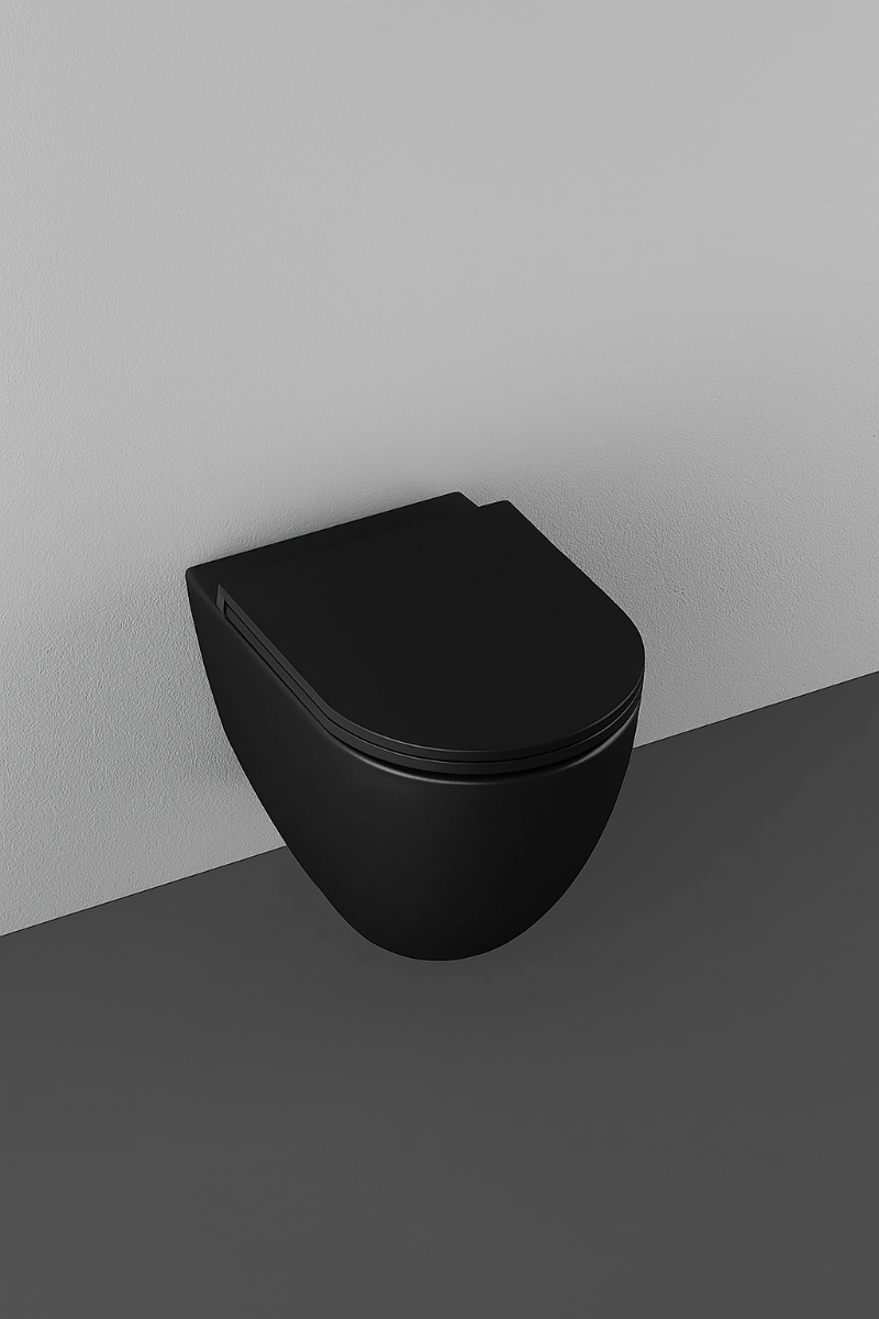 Isvea Infinity toiletpot randloos met softclose zitting zwart