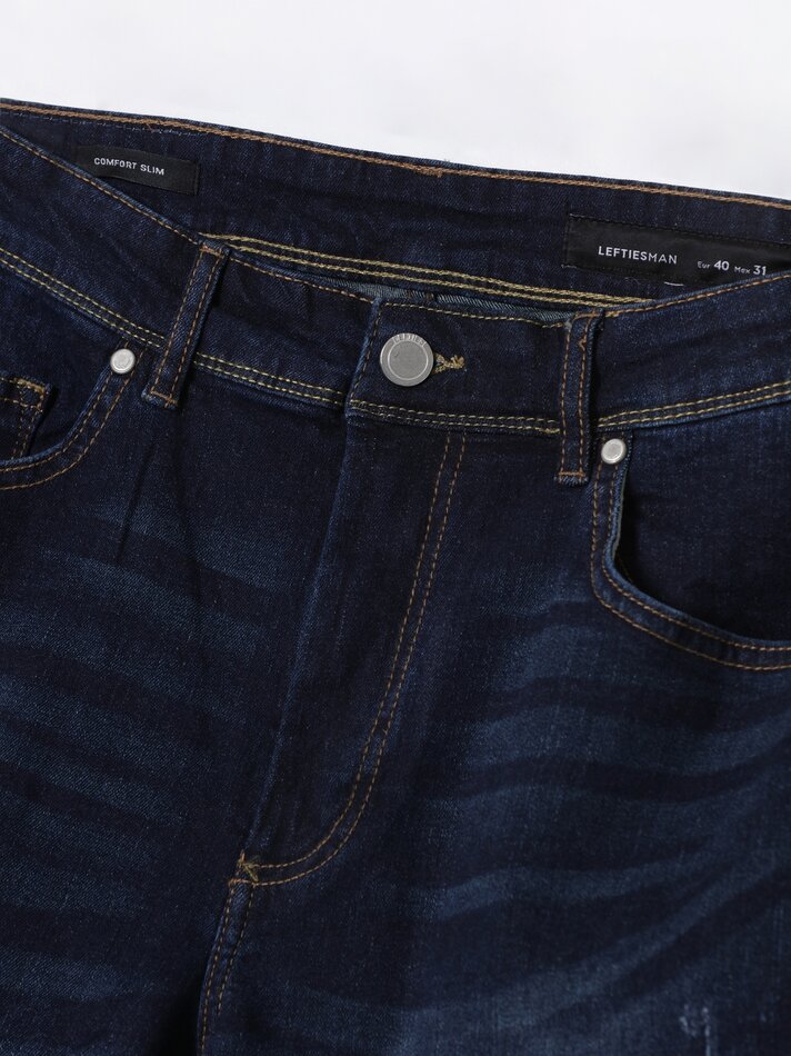 Shorts jeans slim fit - Azul escuro