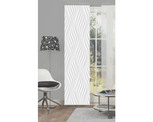 Schuifgordijn, digitale print, Wave grijs, 60x245 cm