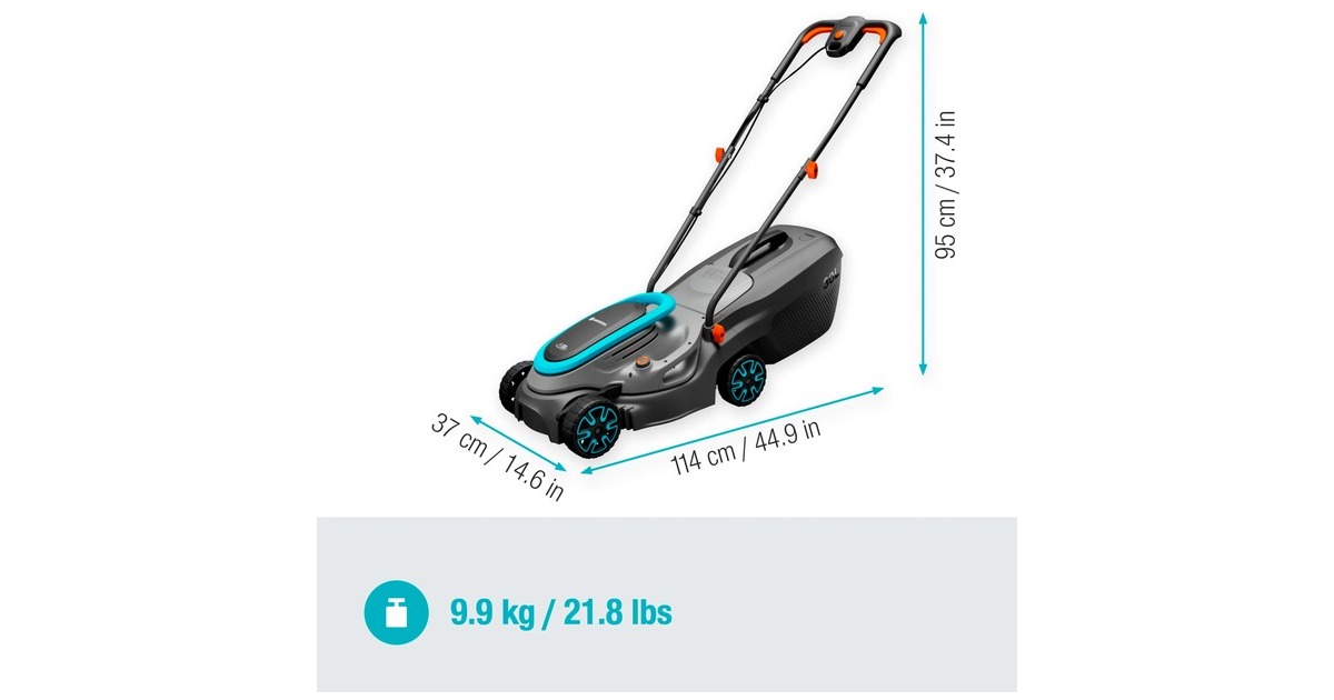 GARDENAAccugrasmaaier PowerMax 32/18V P4A solo  (Zwart/grijs, Accu en oplader niet inbegrepen,  POWER FOR ALL ALLIANCE)