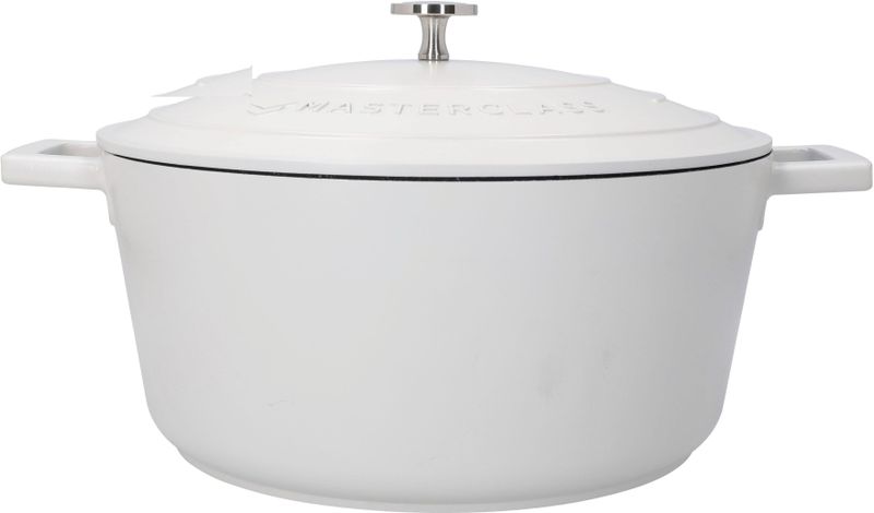 Braadpan, 28cm - 5 L - Creme - Lichtgewicht - Levenslange garantie - Geschikt voor inductie - MasterClass