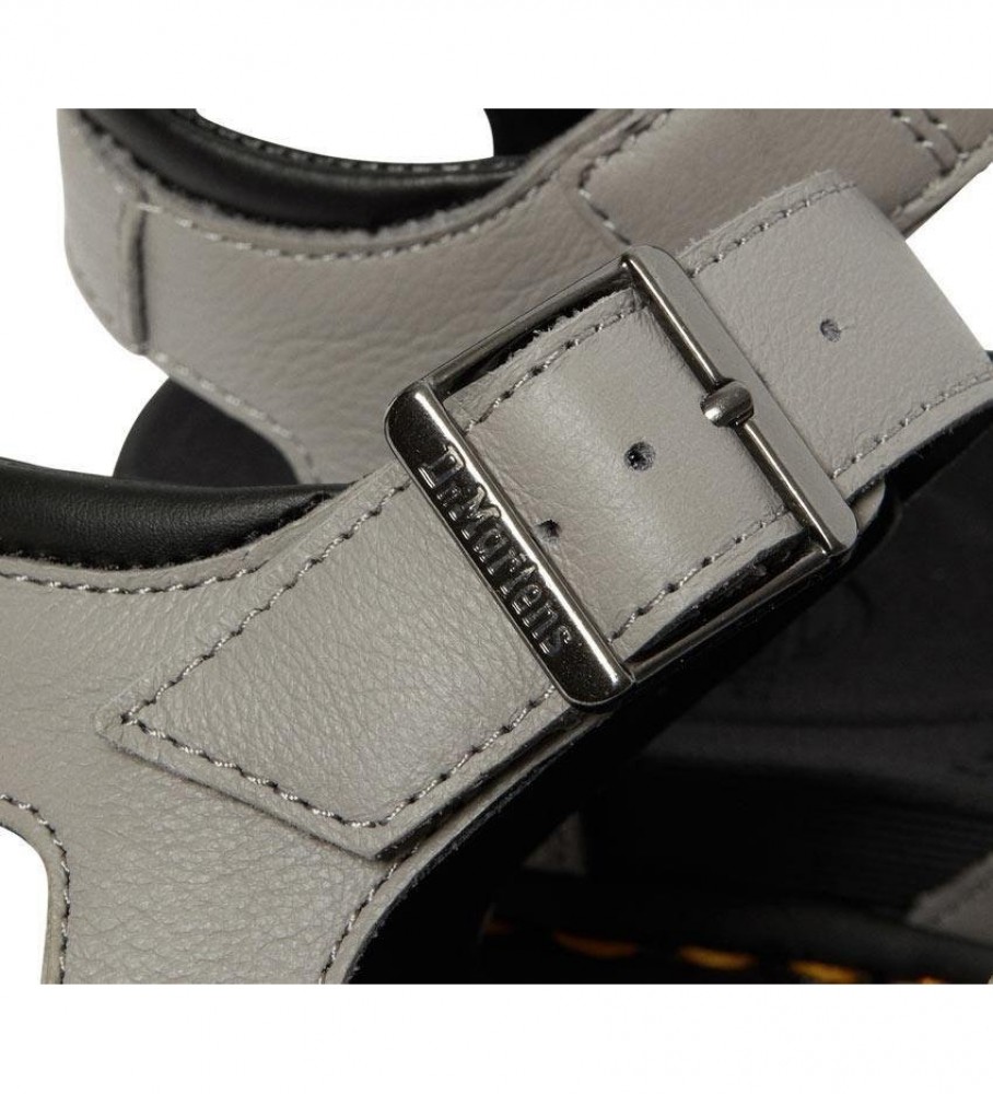 Sandálias Dr. Martens Blaire Quad em couro cinza