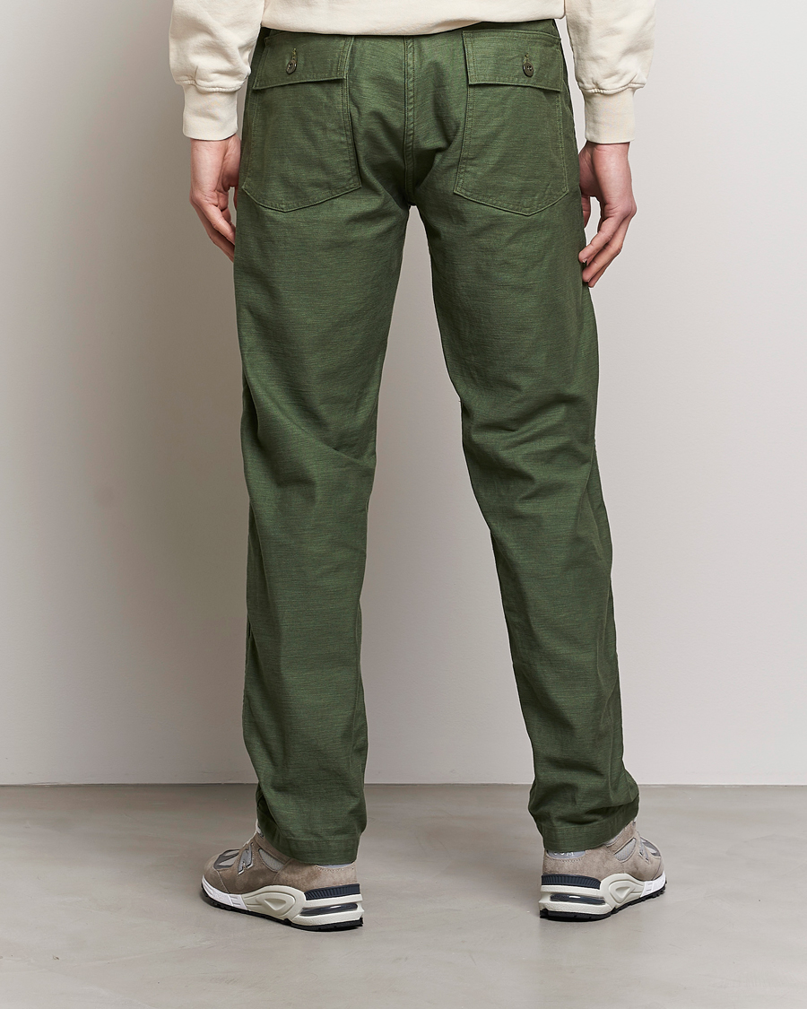 orSlow Slim Fit Original Sateen Fatigue Pants Green