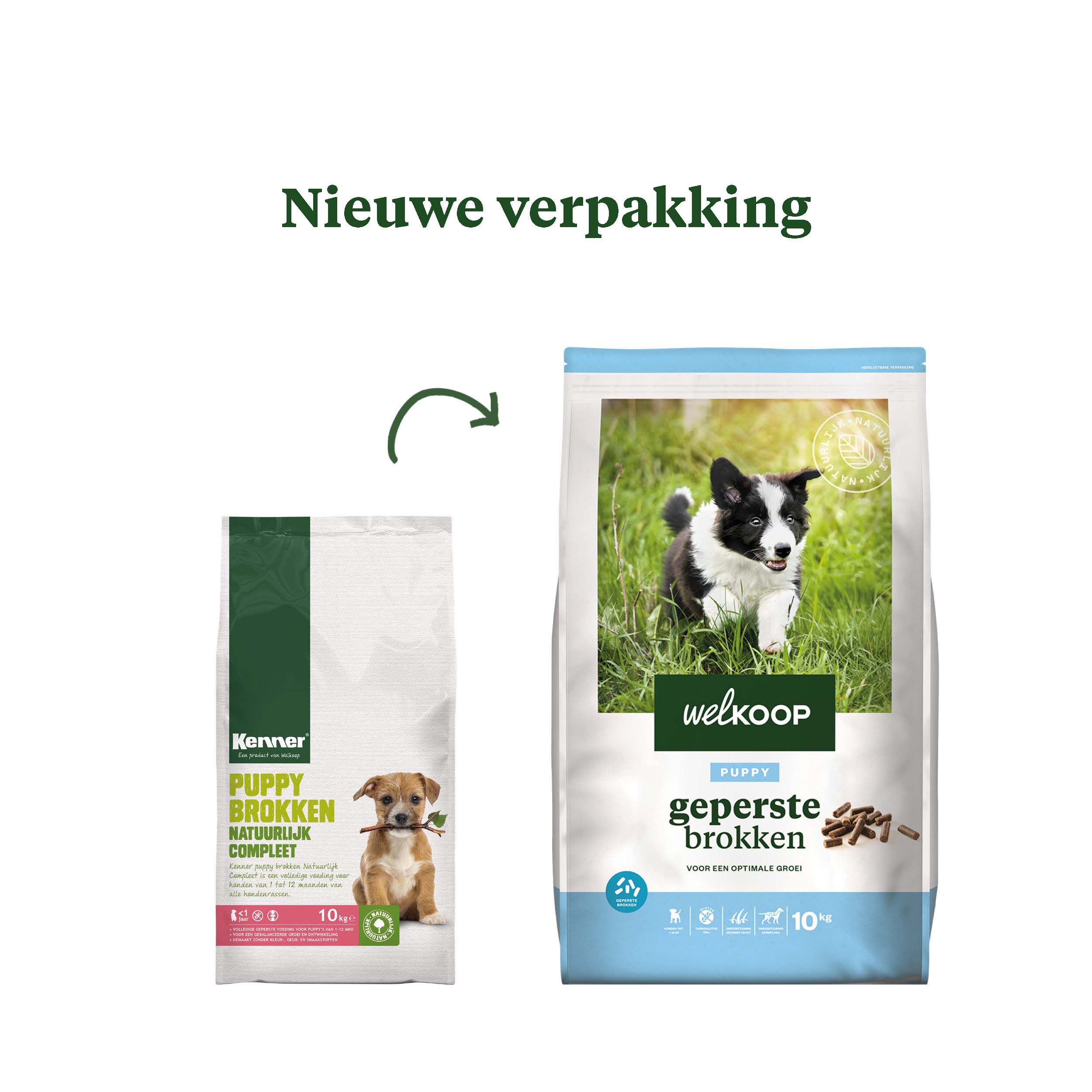 Welkoop Puppy Geperste brokken - Hondenvoer - 10 Kilogram - kip