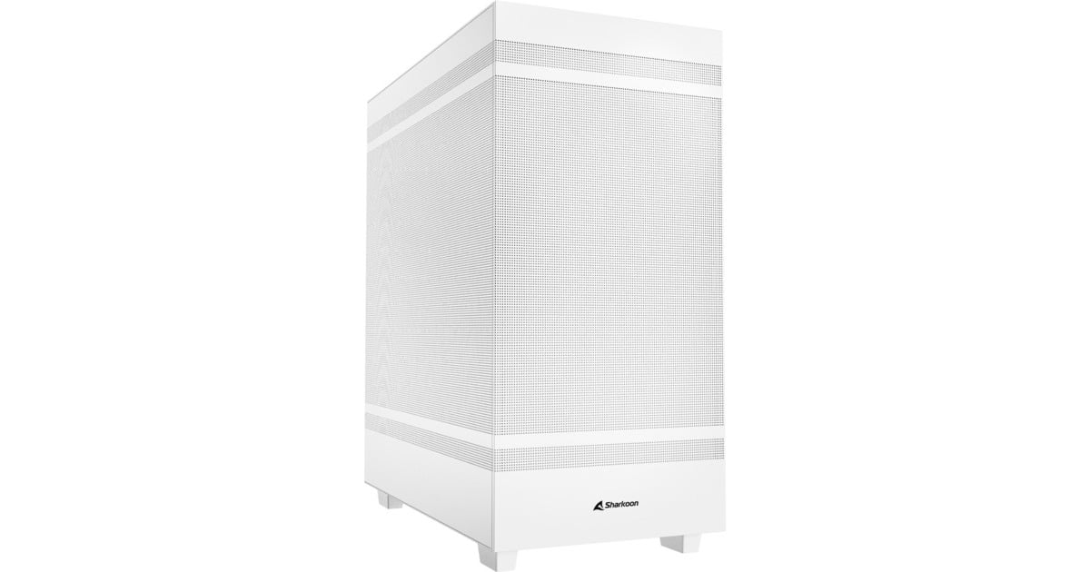 SharkoonRebel C50 White midi tower behuizing  (Wit | 2x USB-A | 1x USB-C)