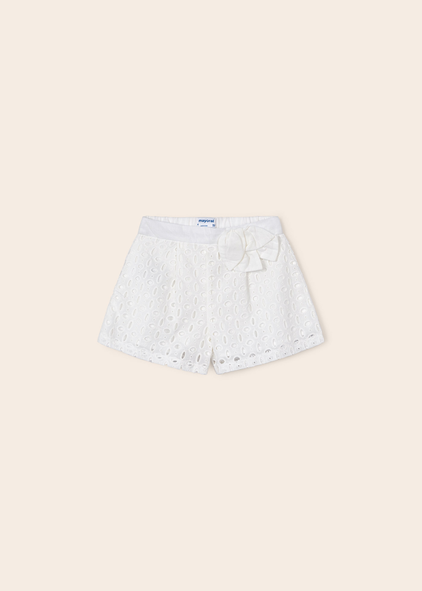 shorts perfurados para meninas