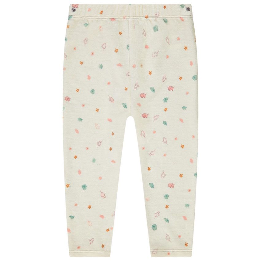 Pyjama 2 pièces en velours pour bébé fille - Rose