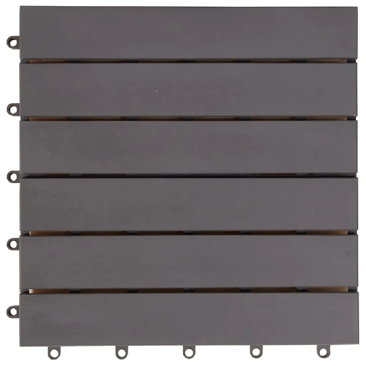 VidaXL Carreaux de Terrasse Acacia - Gris 30x30 cm