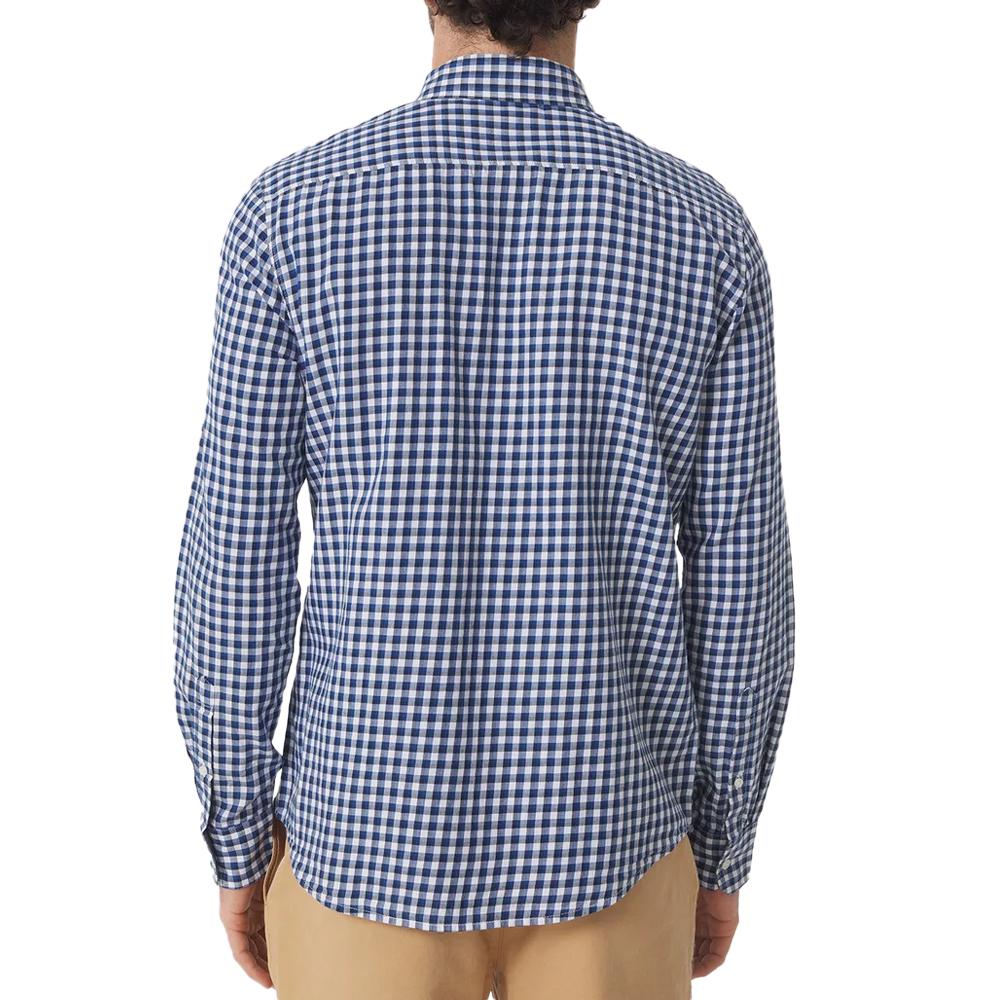 TBS Chemise Blanche/Bleu Homme TBS Baltique