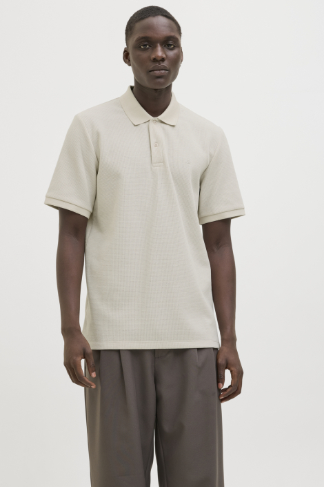 Jack & Jones beige heren polo