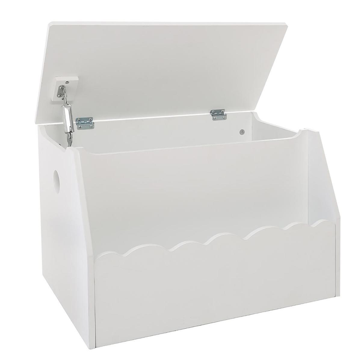 COFFRE A JOUETS BIBLIOTHEQUE BLANC