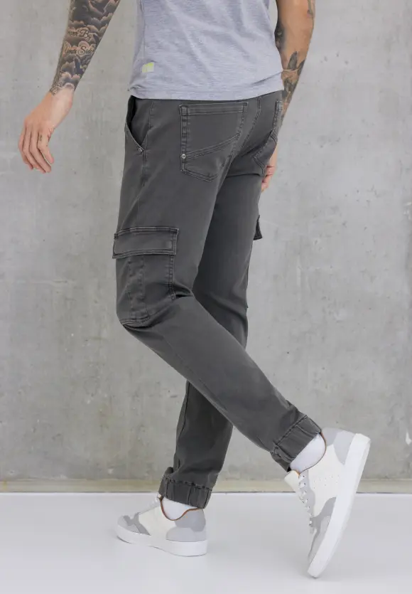 Regular Fit Joggpants - steel grey washed