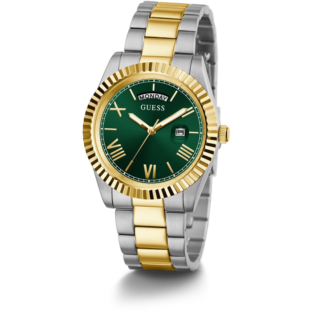 Guess Connoisseur Day Date Grün / Bicolor
