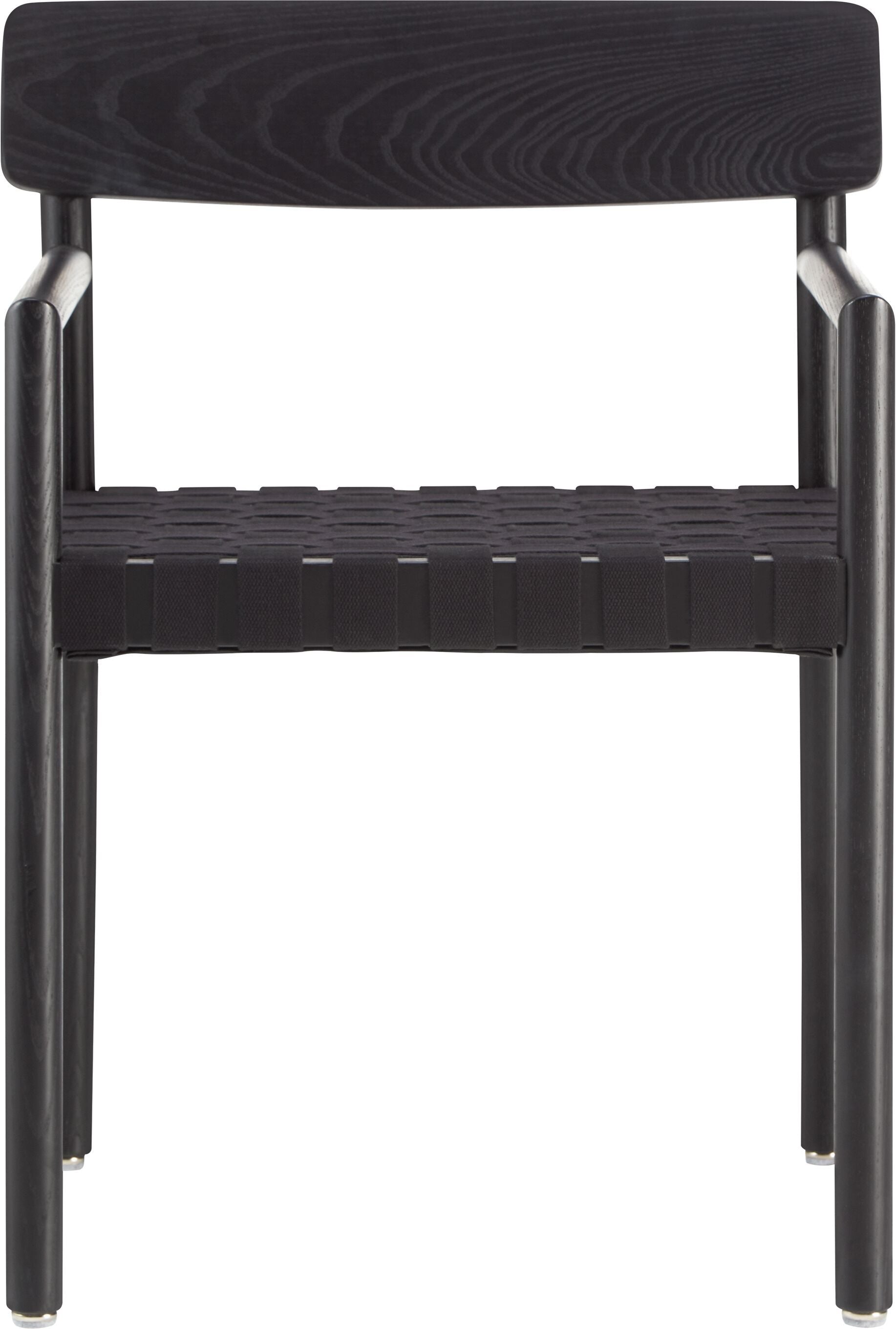 WEAVEN Stuhl - Schwarz / B: 52.0 cm x T: 50.0 cm x H: 77.0 cm