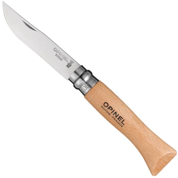 Couteau randonnée OPINEL N°06 INOX HÊTRE HÊTRE