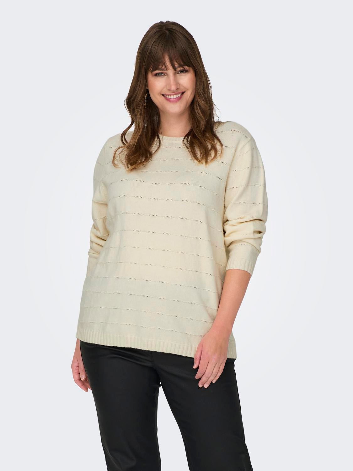 CARKATIA Strickpullover Whitecap Gray