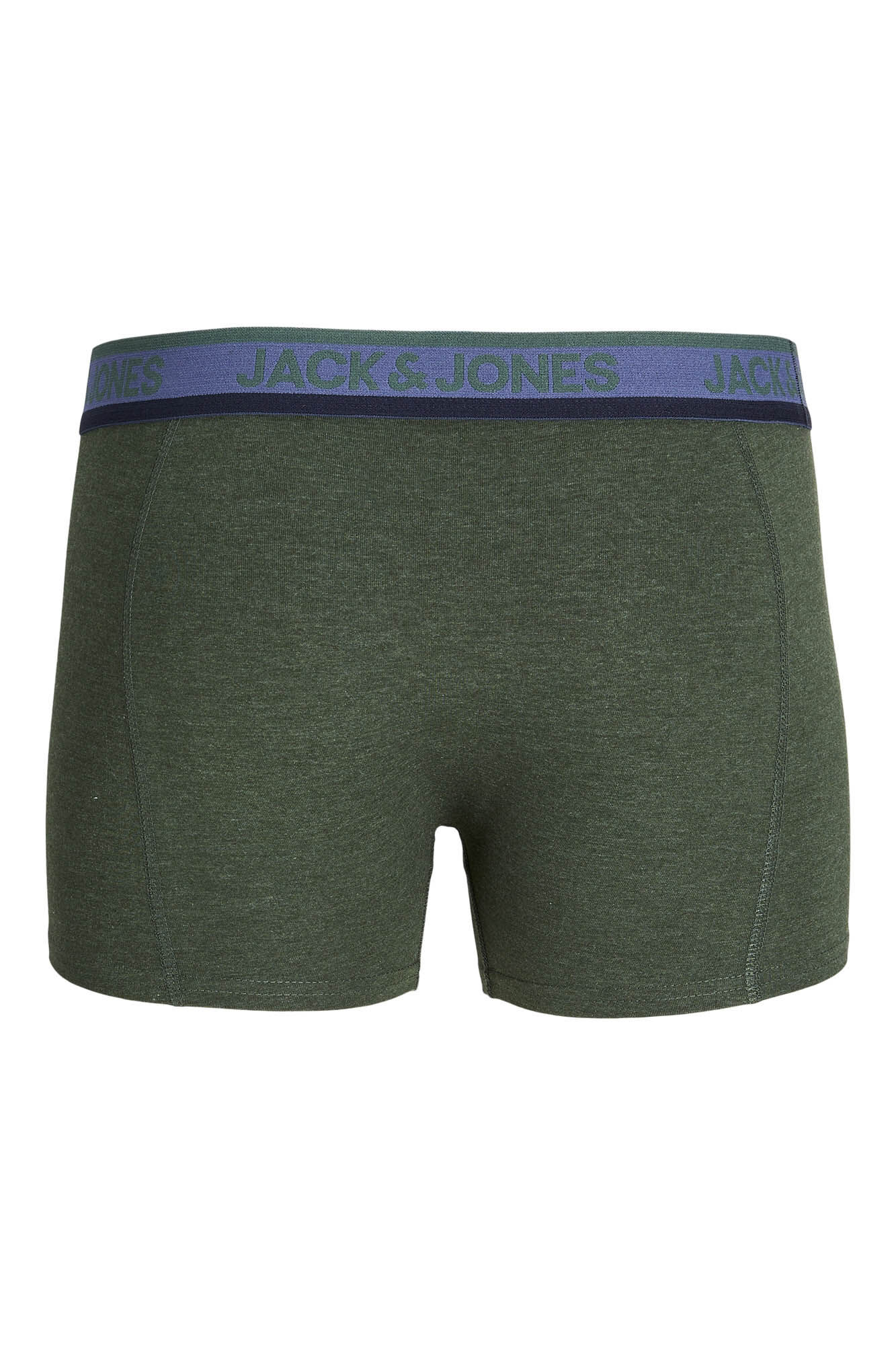 Pacote com 3 cuecas boxer com logotipo.