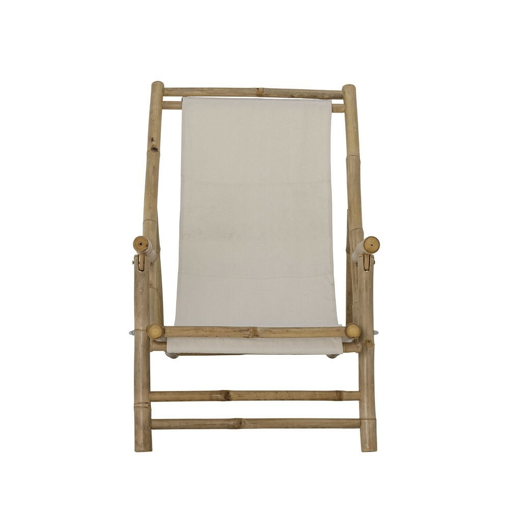 Transat pliable korfu en bambou couleur naturelle