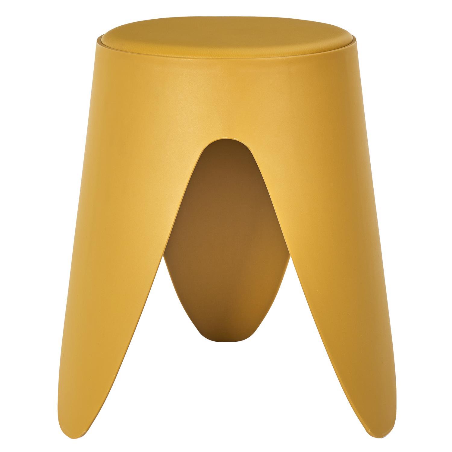 TABOURET EVE JAUNE MOUTARDE
