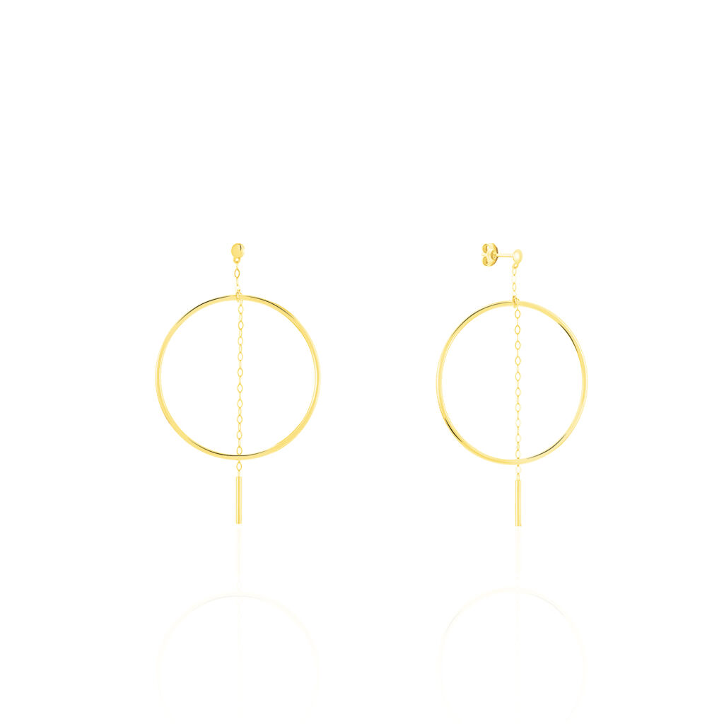 Créoles Ally Cercles Ajourés Or Jaune