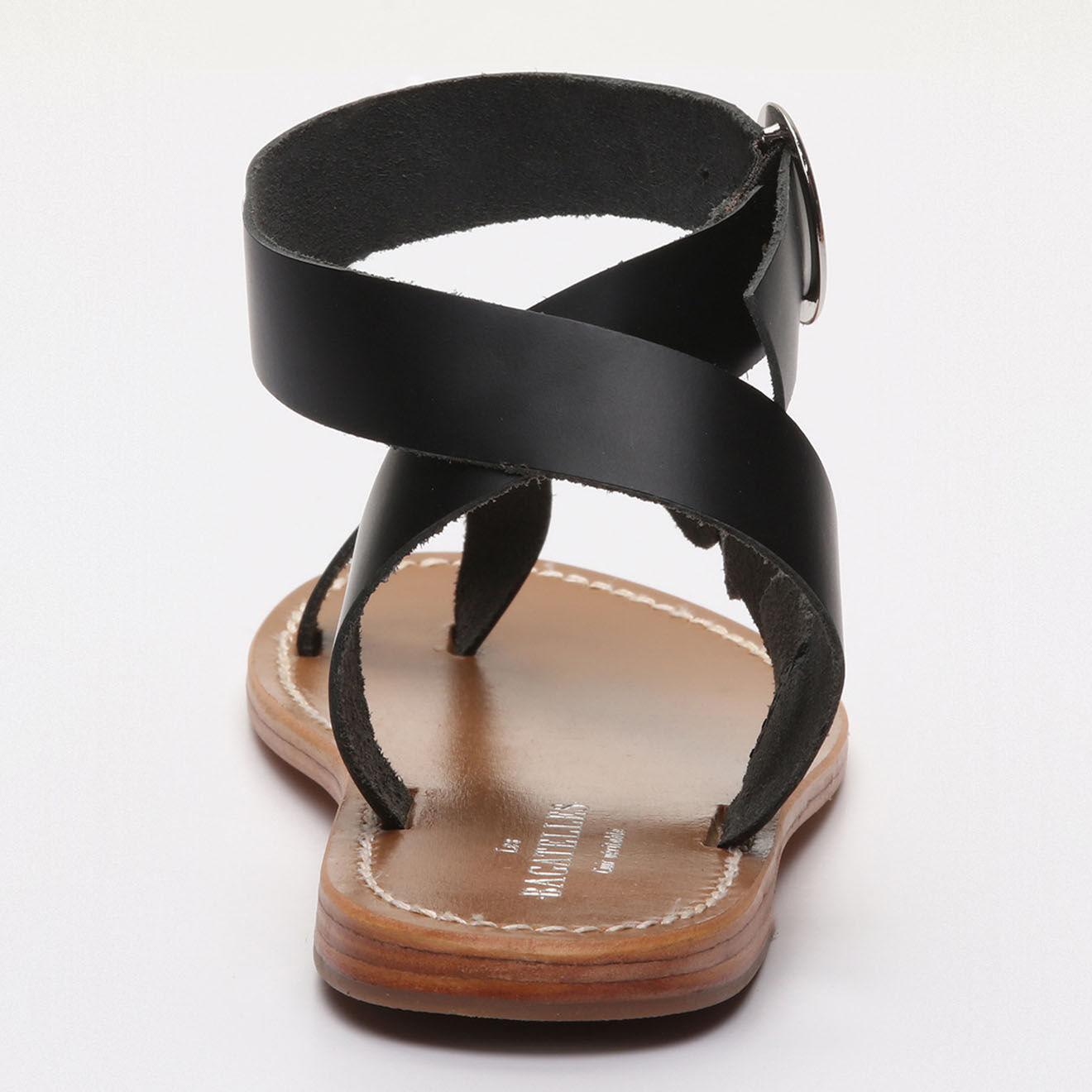 Les Bagatelles Sandales en Cuir Lee noires