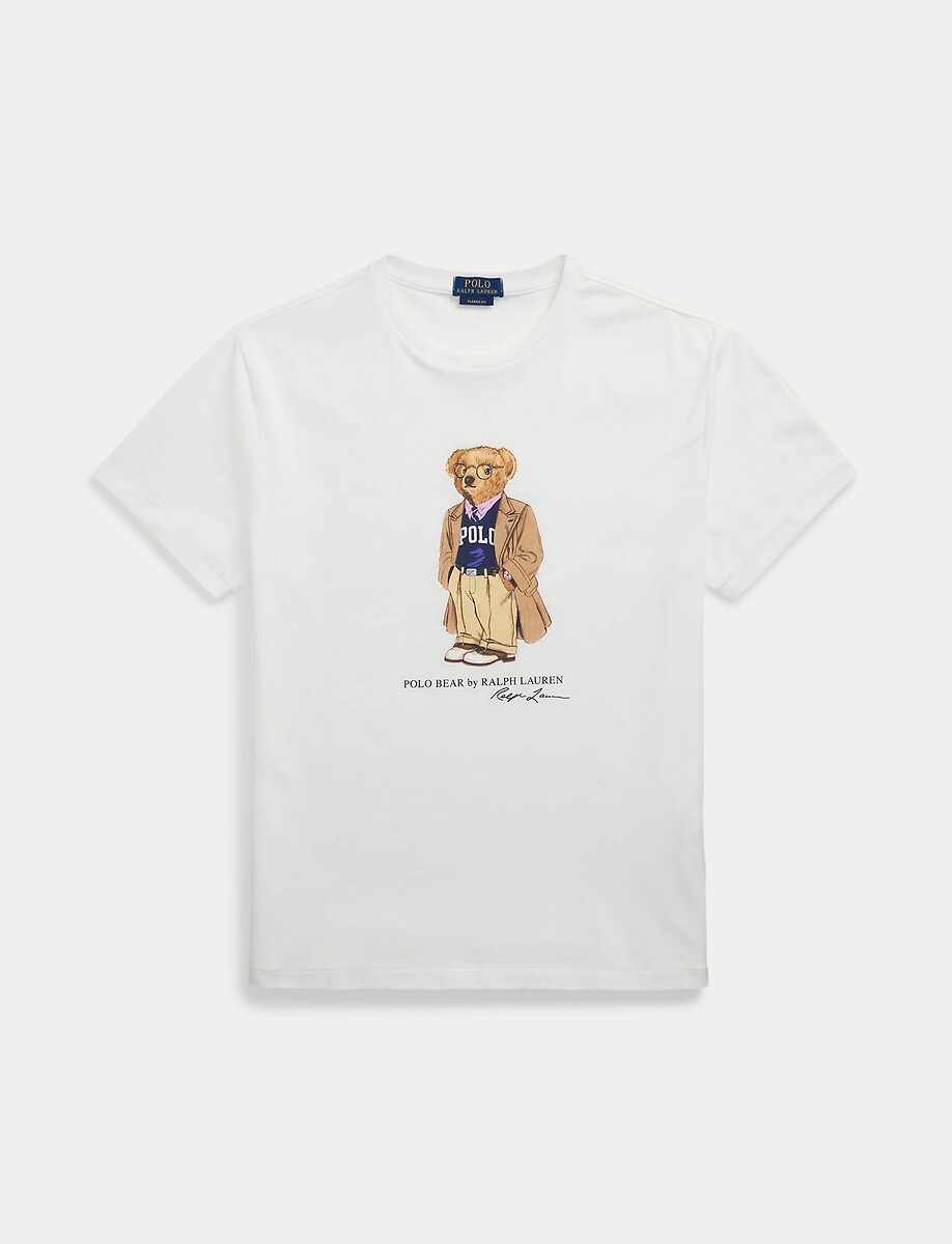 POLO RALPH LAUREN<br>Camiseta de manga curta com logo de urso