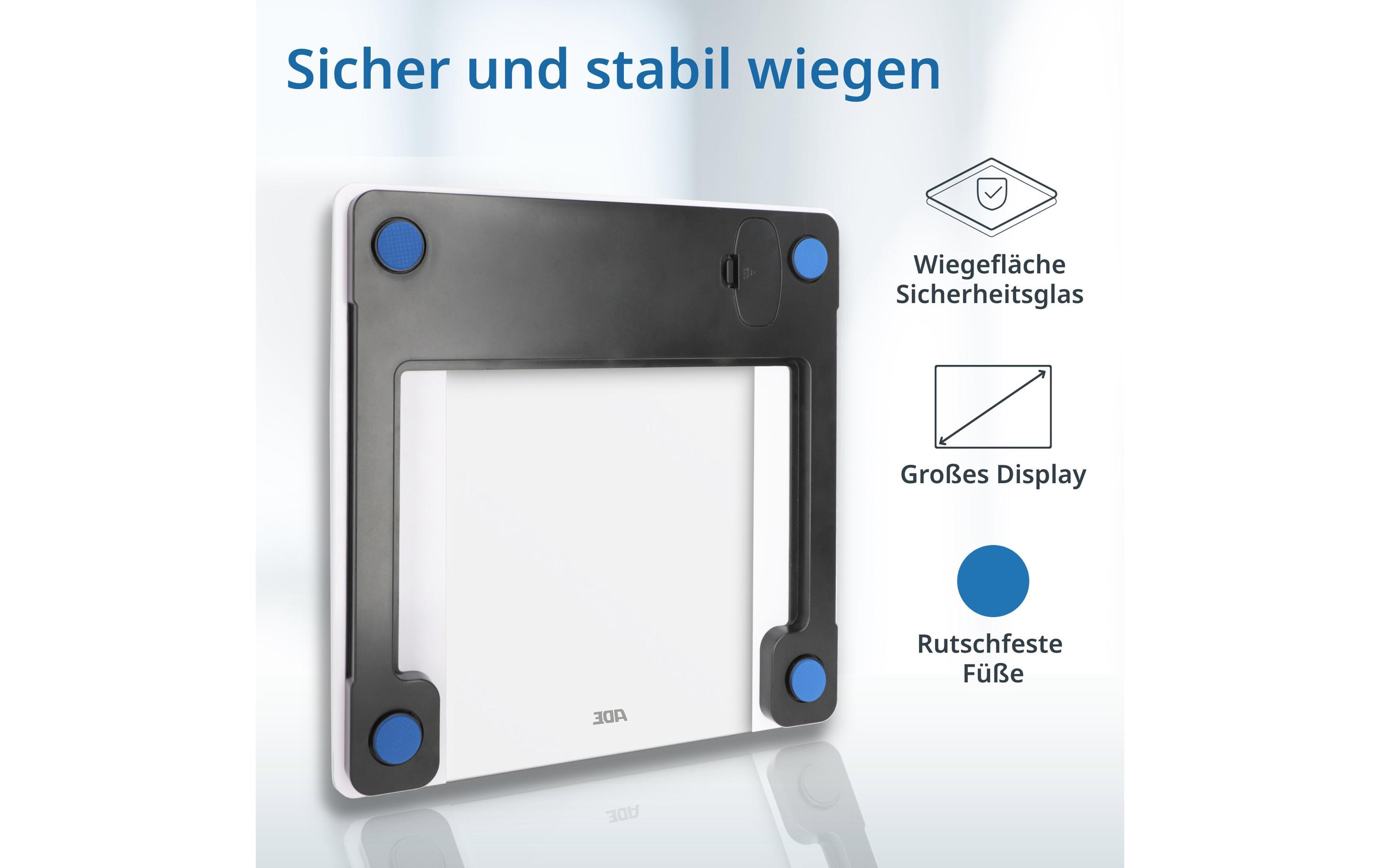 Körperanalysewaage Ines WeissDigitale Körperfettwaage bis 200 kg