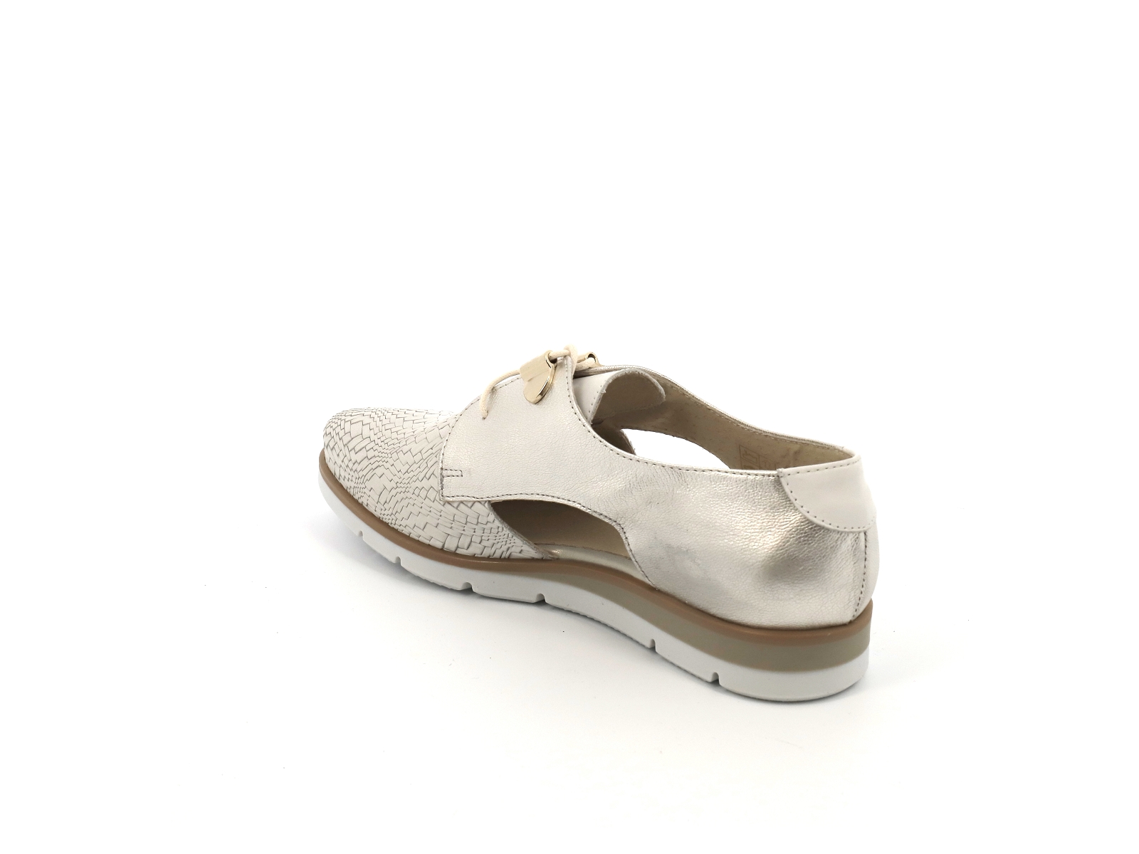 Cavargna shoes-BLANCA Cuir Platine