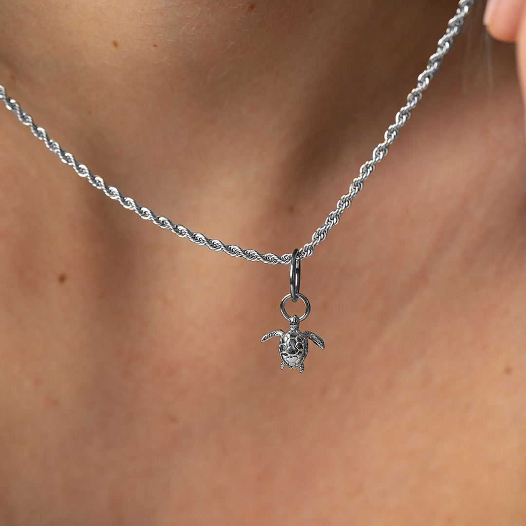 Paul Hewitt Charm-Halskette Rope Chain Marinium Ocean Steel Silbrig