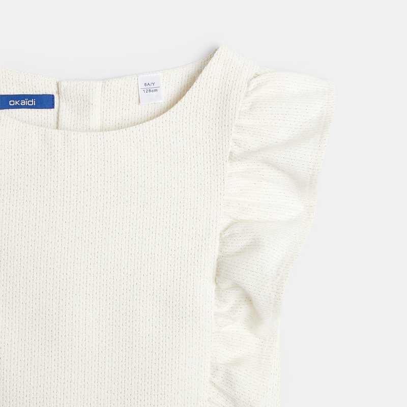 Robe chic pailletée beige fille