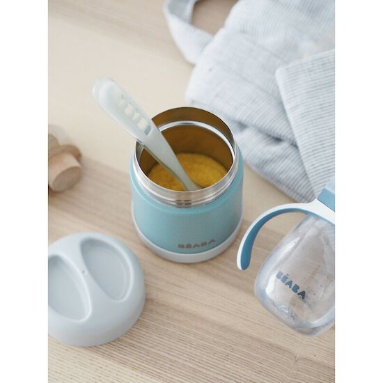 Portion inox isotherme   Eucalyptus        300 ml   de               Béaba