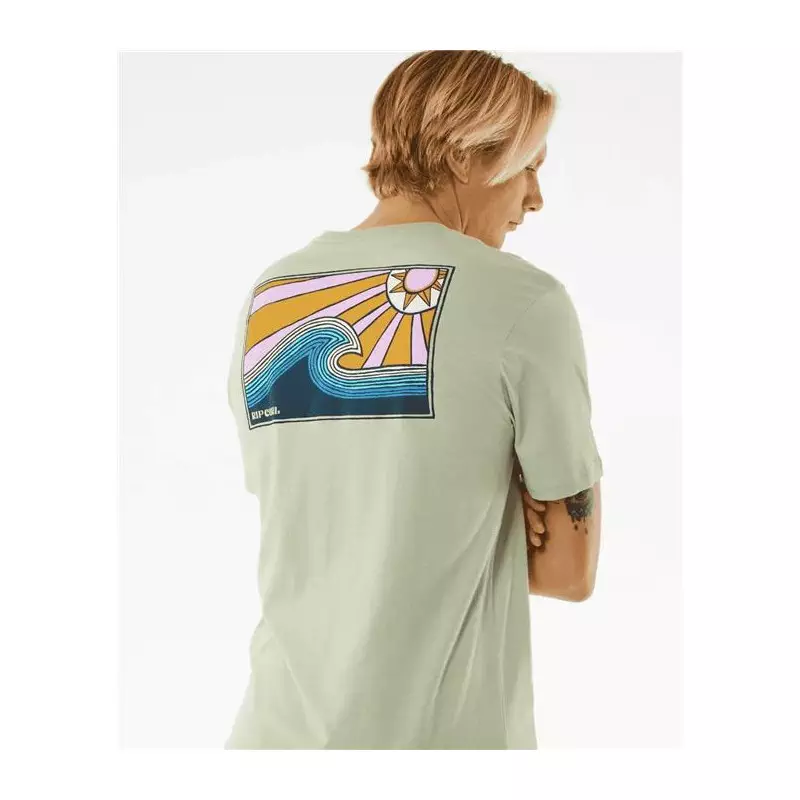Teeshirt RIPCURL Swc Blazing Tubes Tee Sage