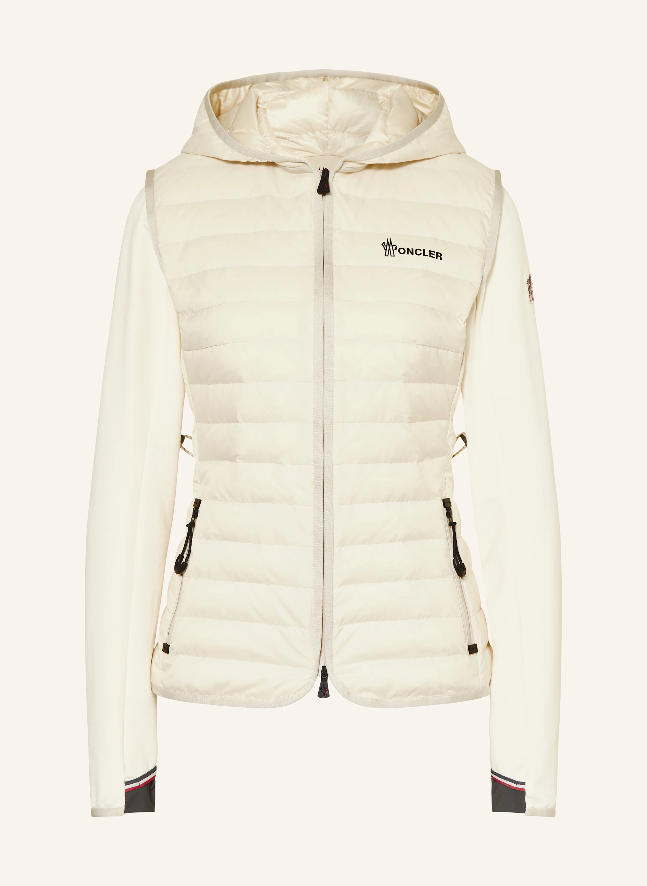 MONCLER GRENOBLE Lightweight-Daunenjacke im Materialmix