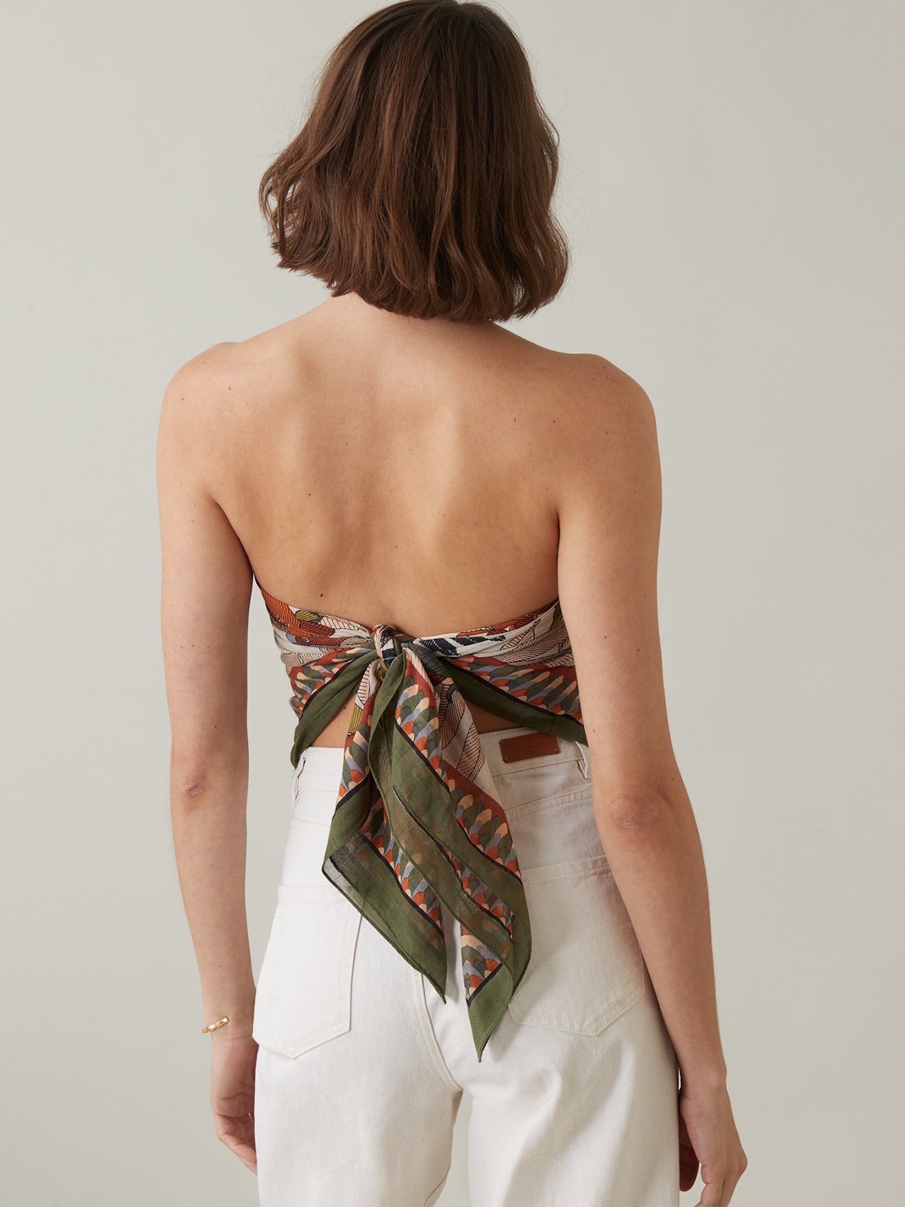 Foulard imprimé perroquet femme