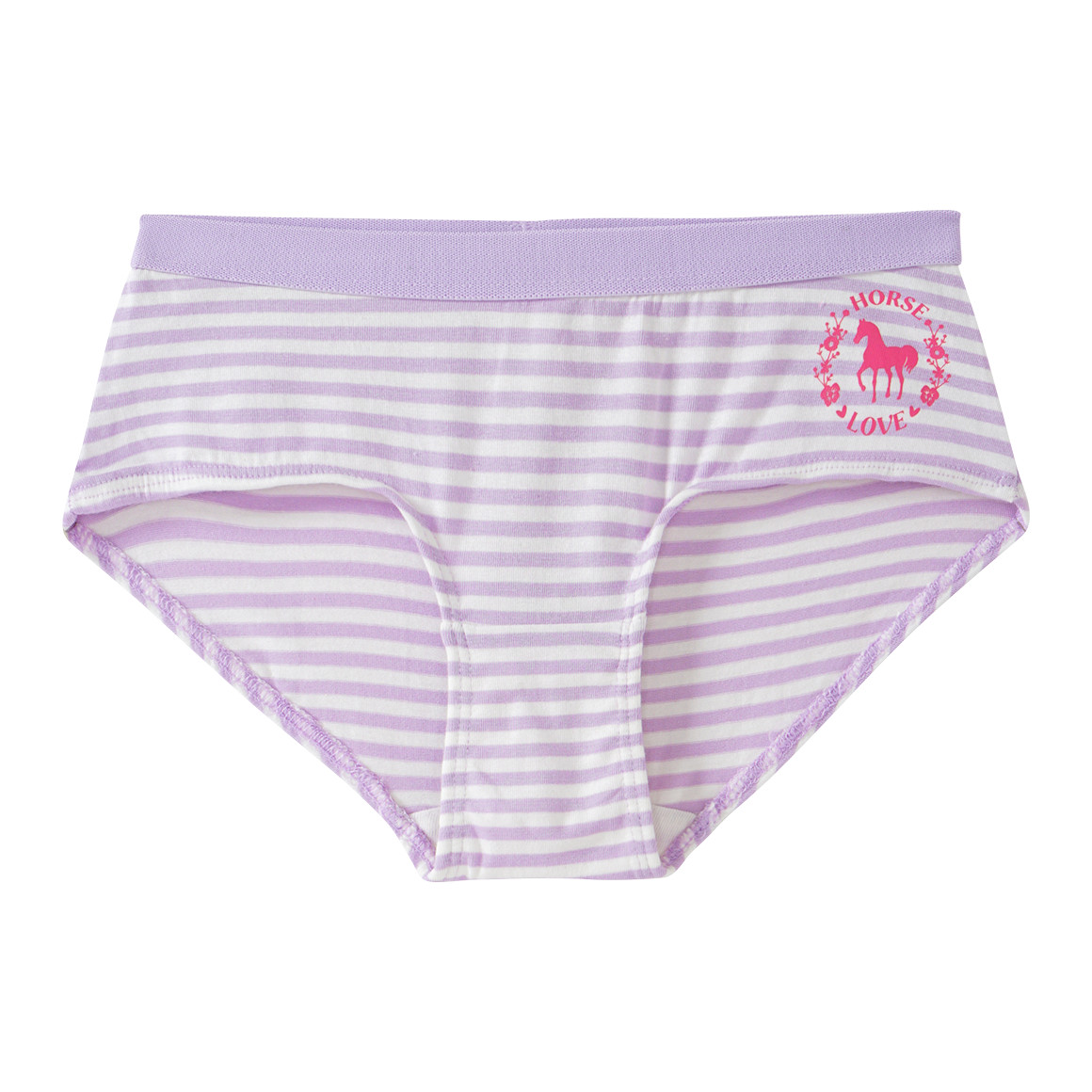 Yigga 5 Mädchen Pantys mit Pferde-Motiven dunkelblau / pink / helllila