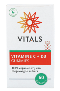 Vitals Vitamine C   D3 Gummies 60ST