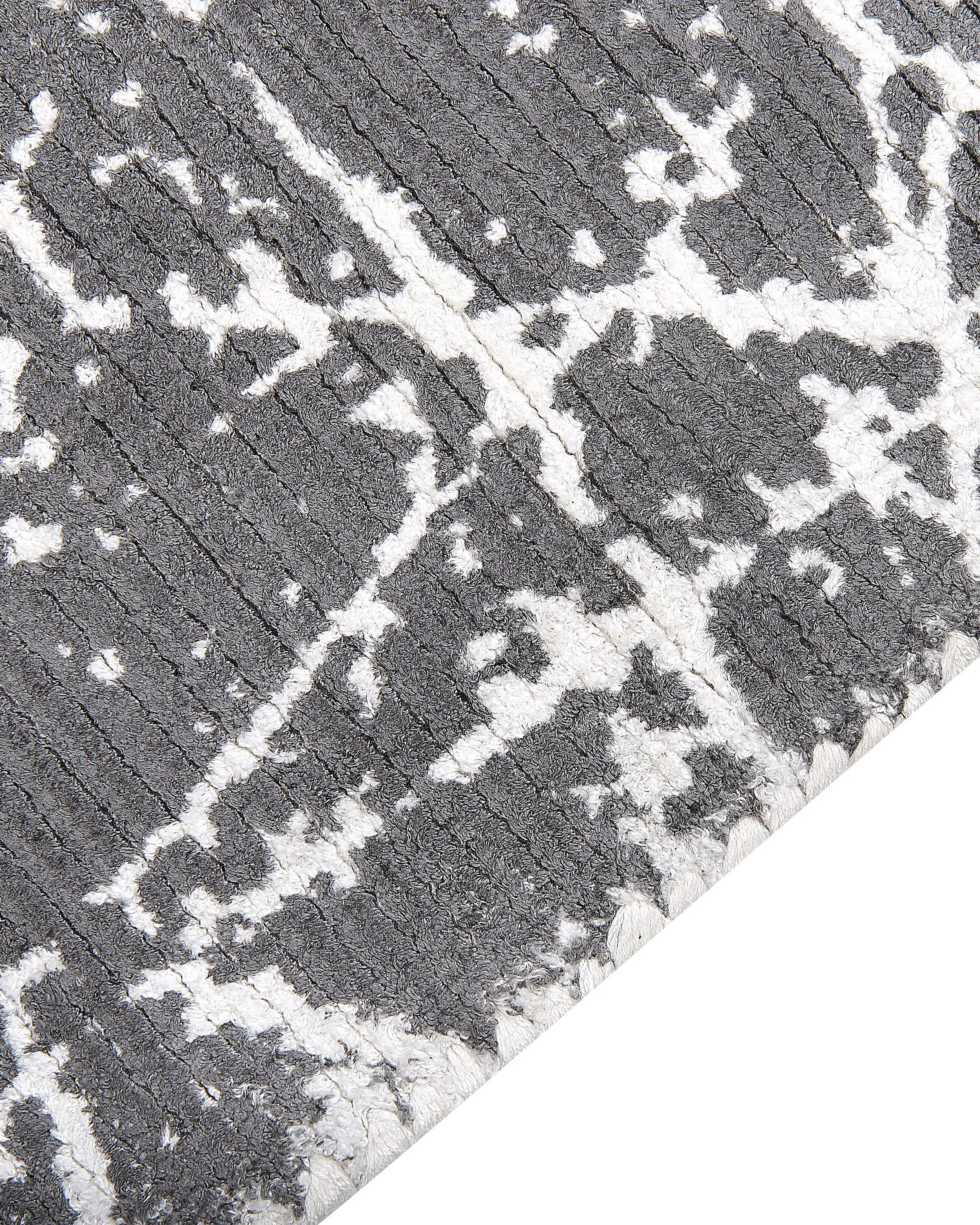 Vloerkleed HANLI Grijs 160 x 230 cm Viscose