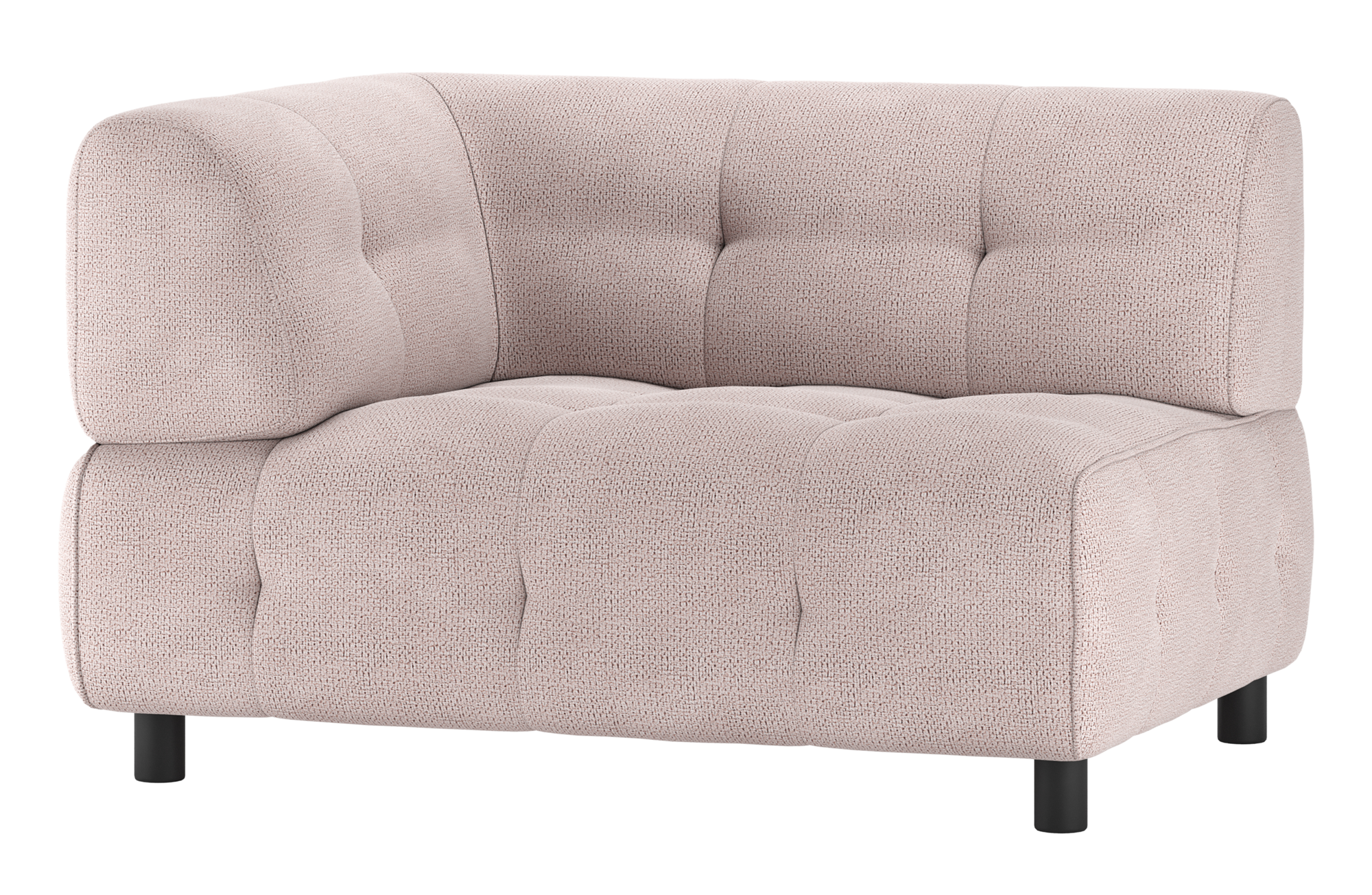 1,5-zits Louis chenille met arm links Louis 1,5-zits met arm links Chenille - Mauve