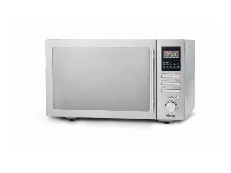 Koenig Mikrowelle mit Grill 3-in-1 Silber 900 W Mikrowelle