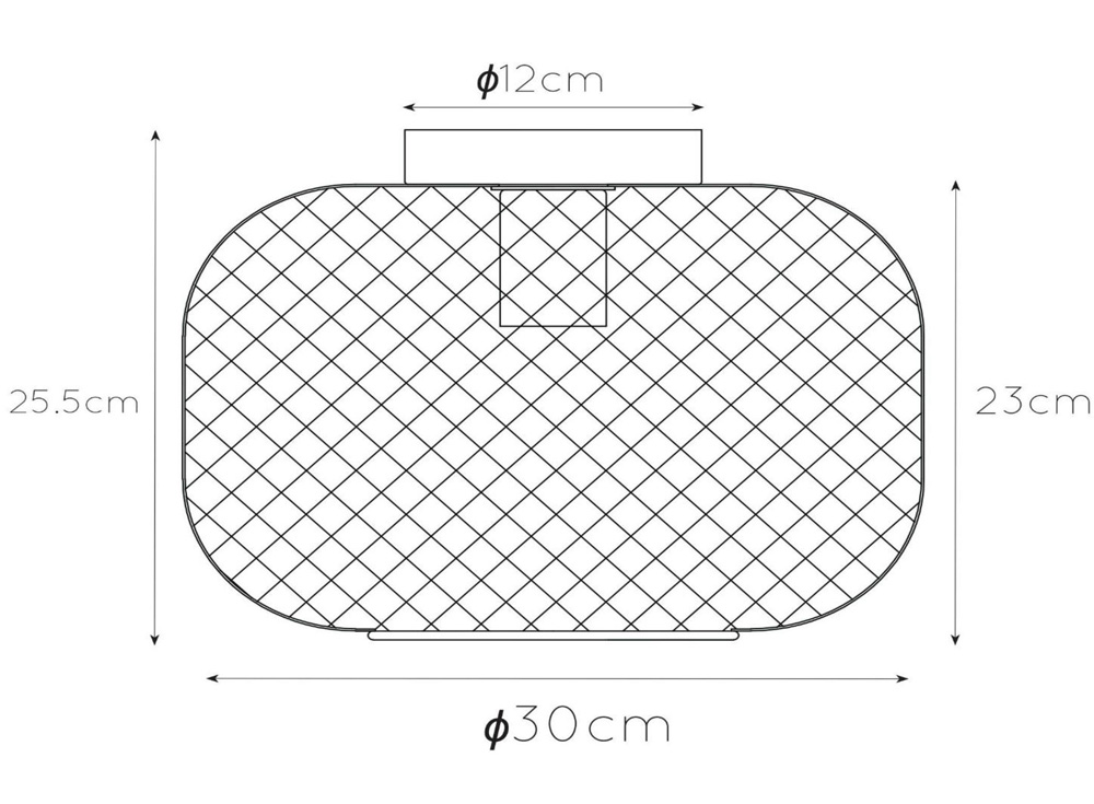 Lucide Mesh plafondlamp 30cm 1x E27 goud mat
