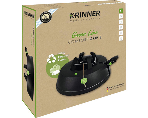 KRINNER Green Line Comfort Grip S Kerstboomstandaard, max. boomhoogte 2,2 m, max. stamdiameter 11 cm, zwart