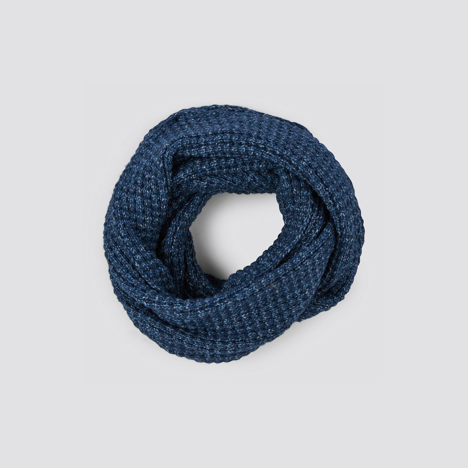 Snood en maille Bleu foncé