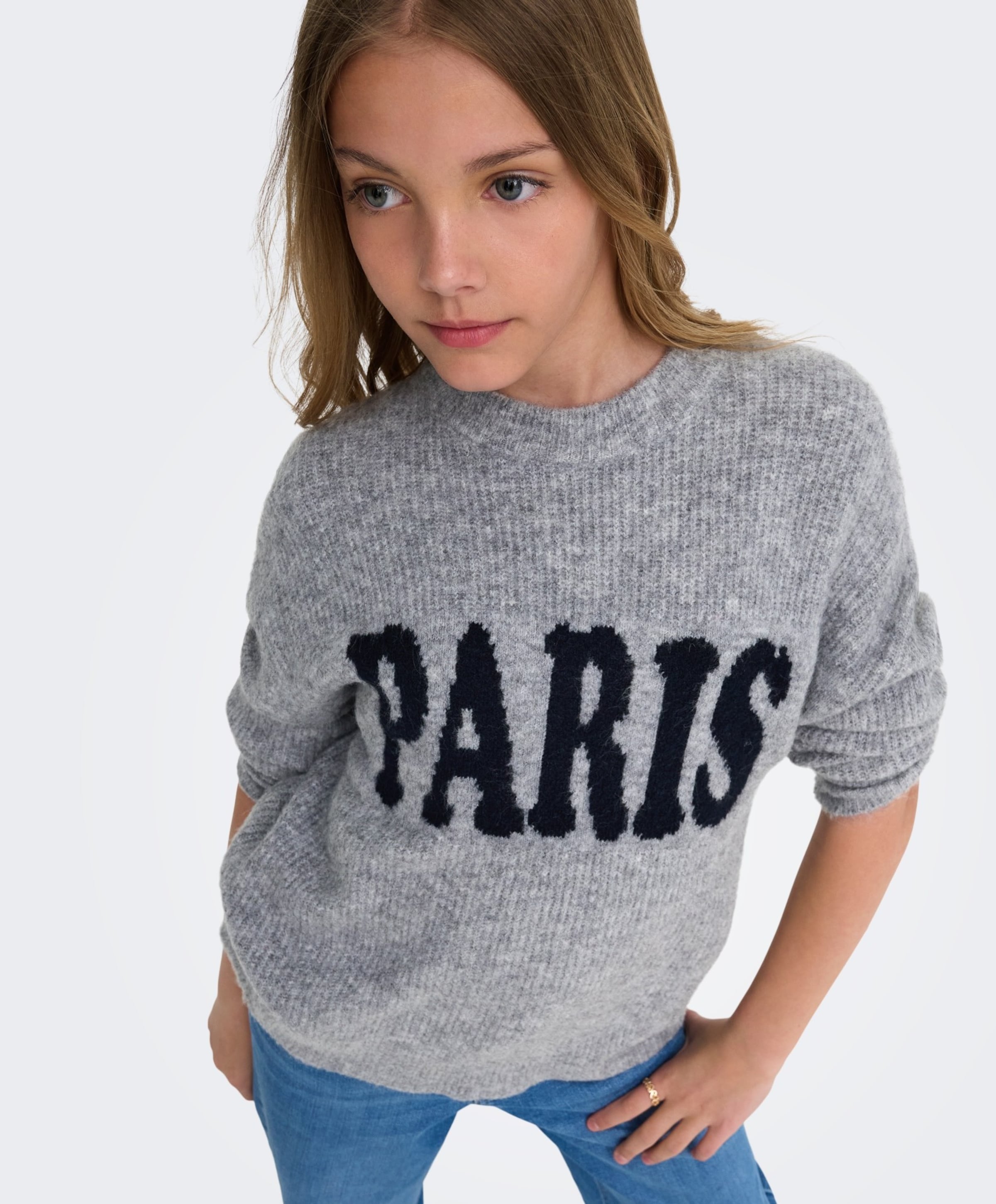 Only Meisjes trui grijs