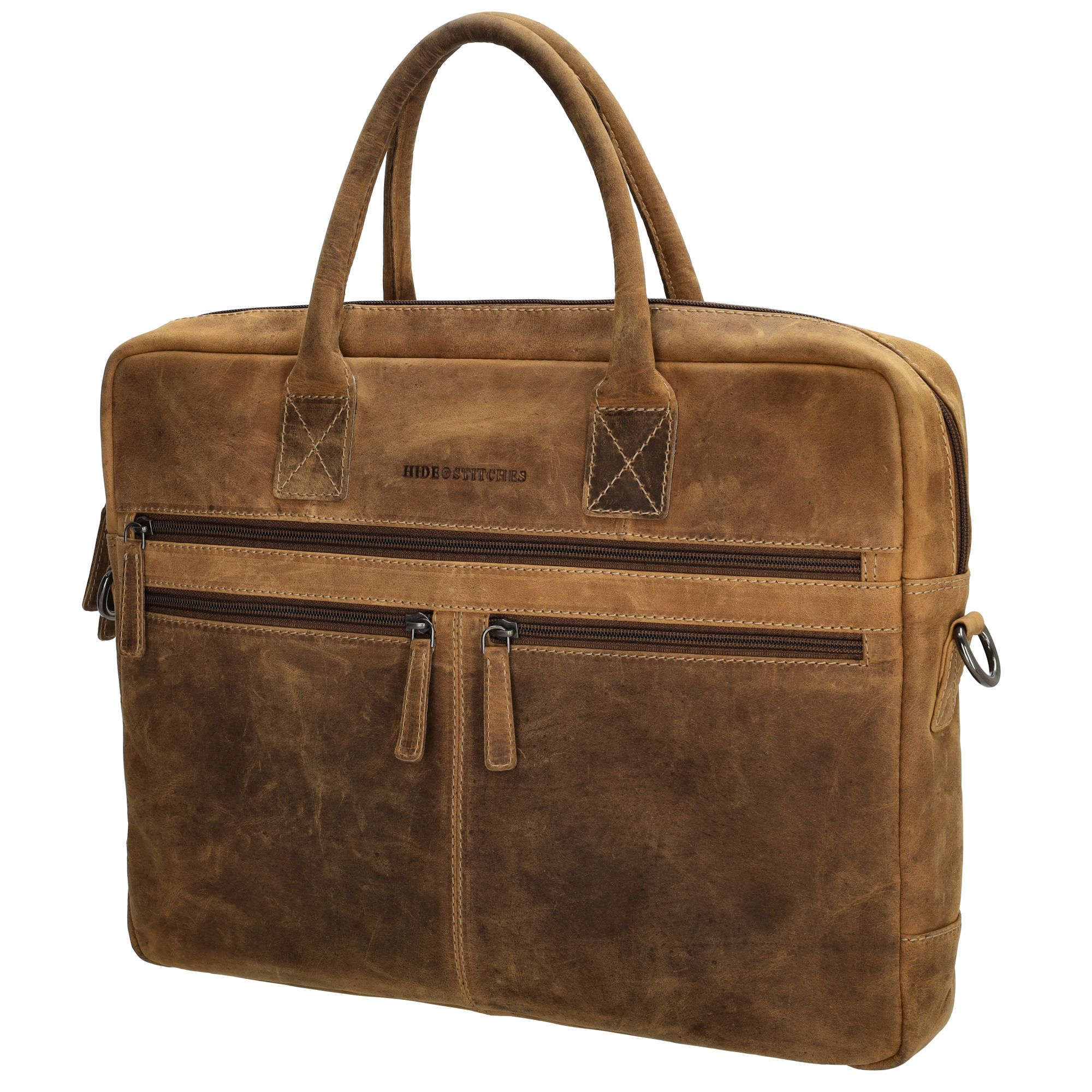 Hide & Stitches Idaho Laptoptas 15,6 inch Bruin