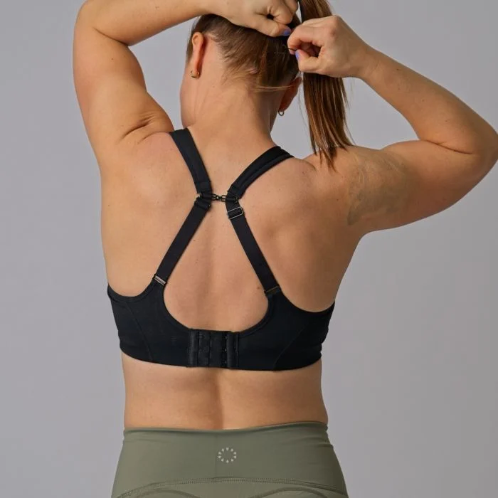 PureLime Dame BH Padded Sports Bra Sort