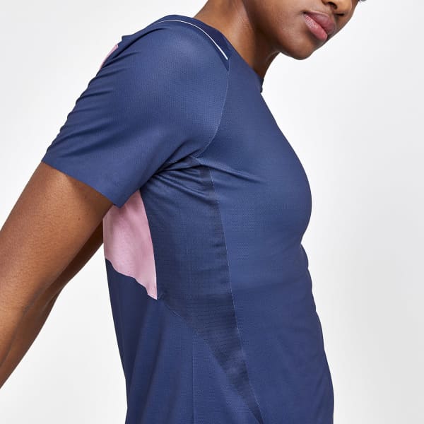 T-shirt running CRAFT PRO HYPERVENT SS TEE W BLAZE/MULTI CONC