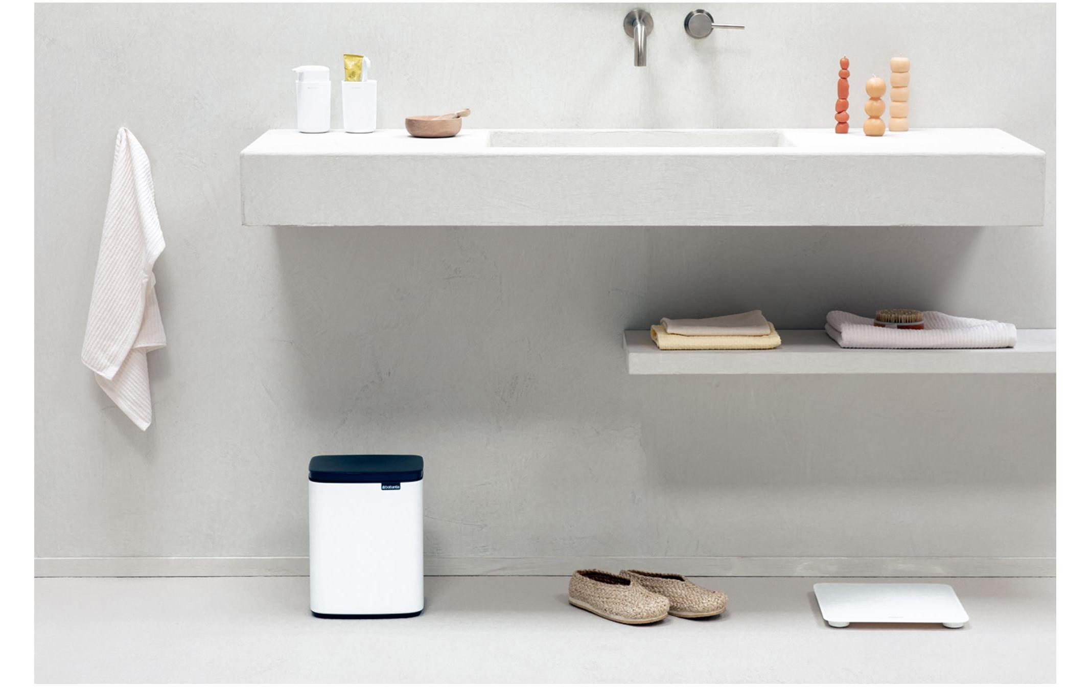 Kosmetikeimer Bo Waste Bin 7 l, WeissMülleimer